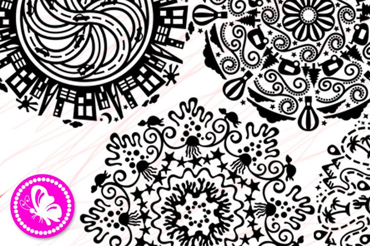 Bundle mandalas set 7 svg Camping Travel Vacay Camp mandala 2