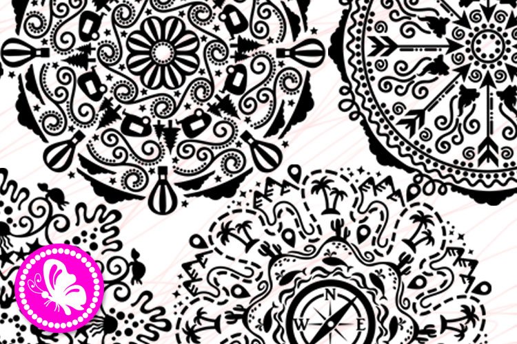 Bundle mandalas set 7 svg Camping Travel Vacay Camp mandala 3