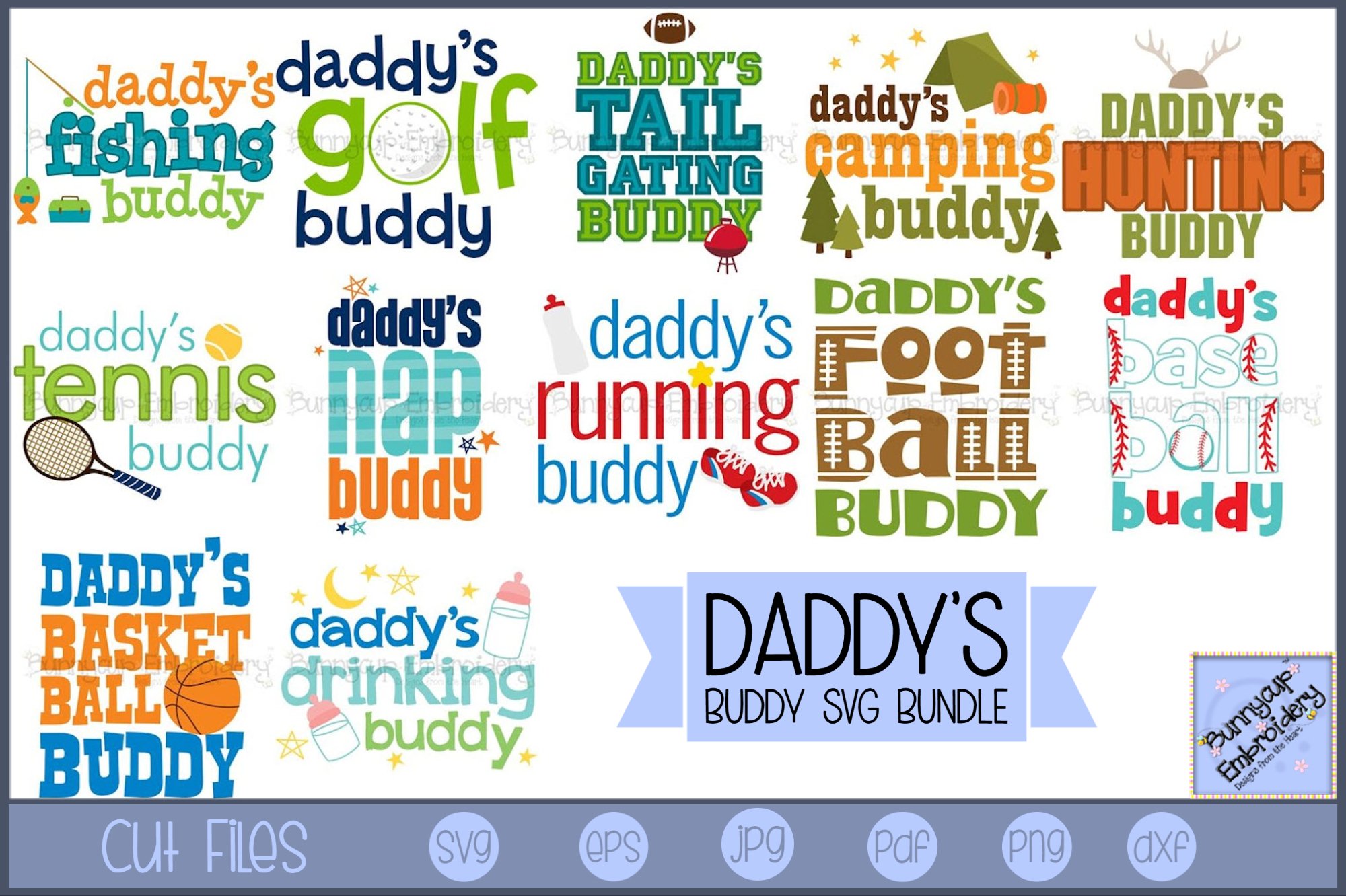Daddys Buddy - 18 SVG, Clipart, Graphics