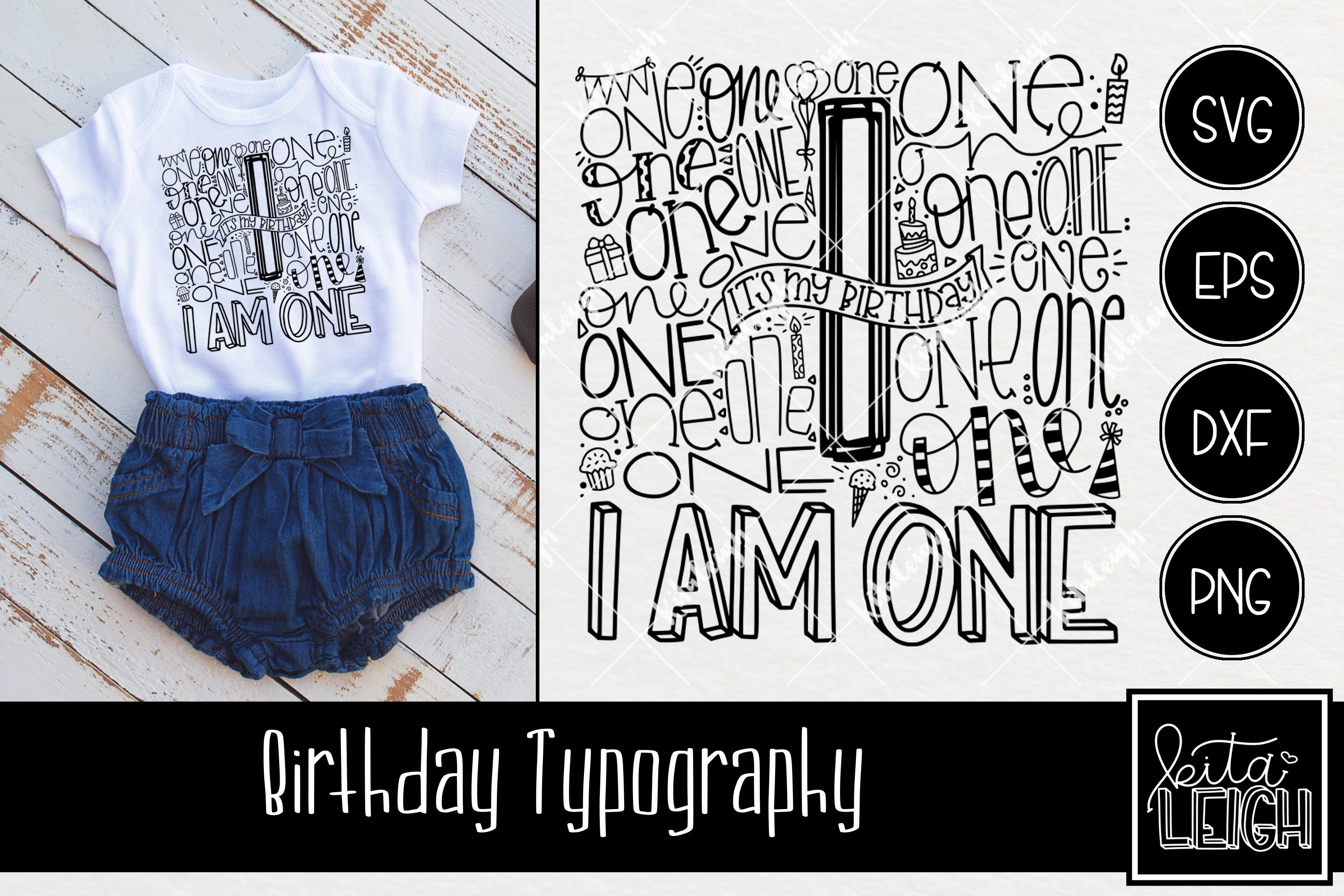 Birthday Typography Bundle | Party Shirt Cut Files 2
