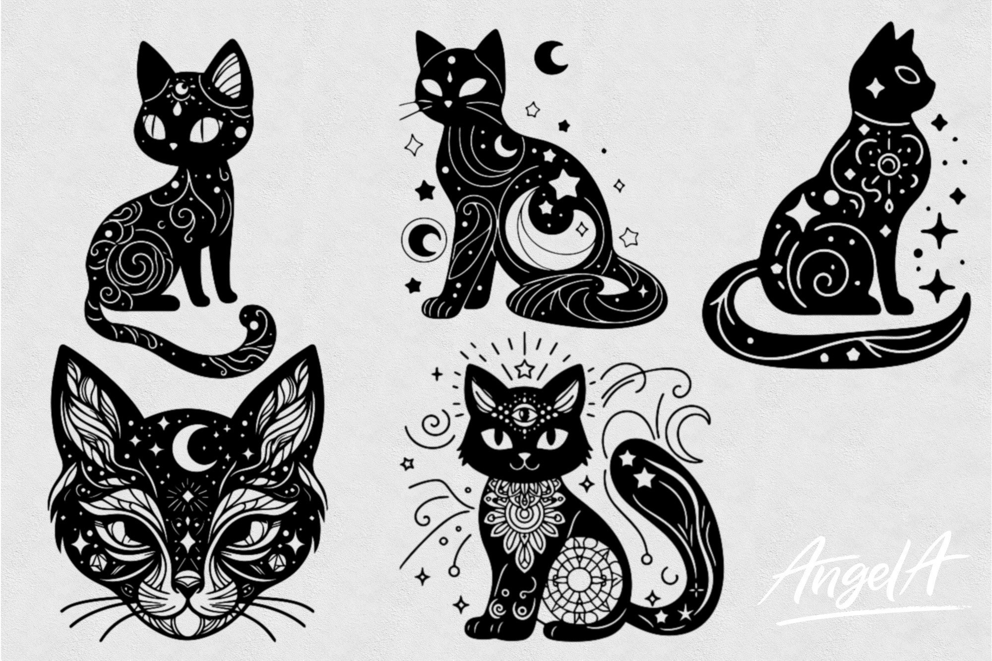 Magic and celestial clipart /magic symbols / cut files 2