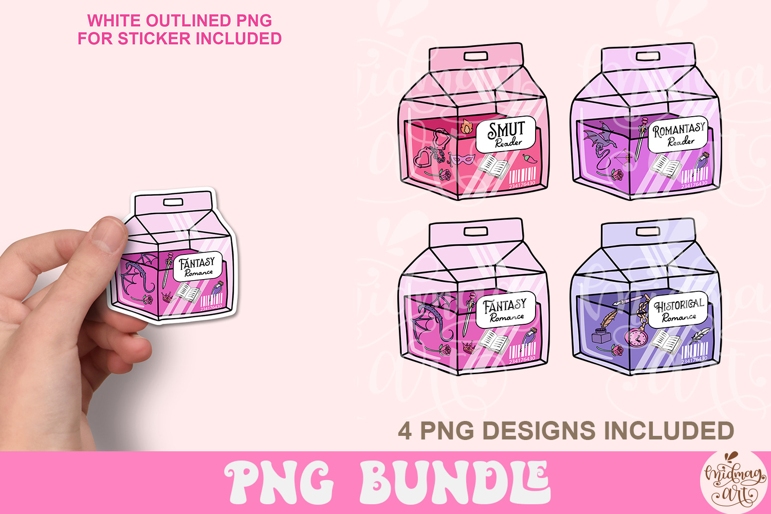 Bookish Drink Box Png Bundle 2