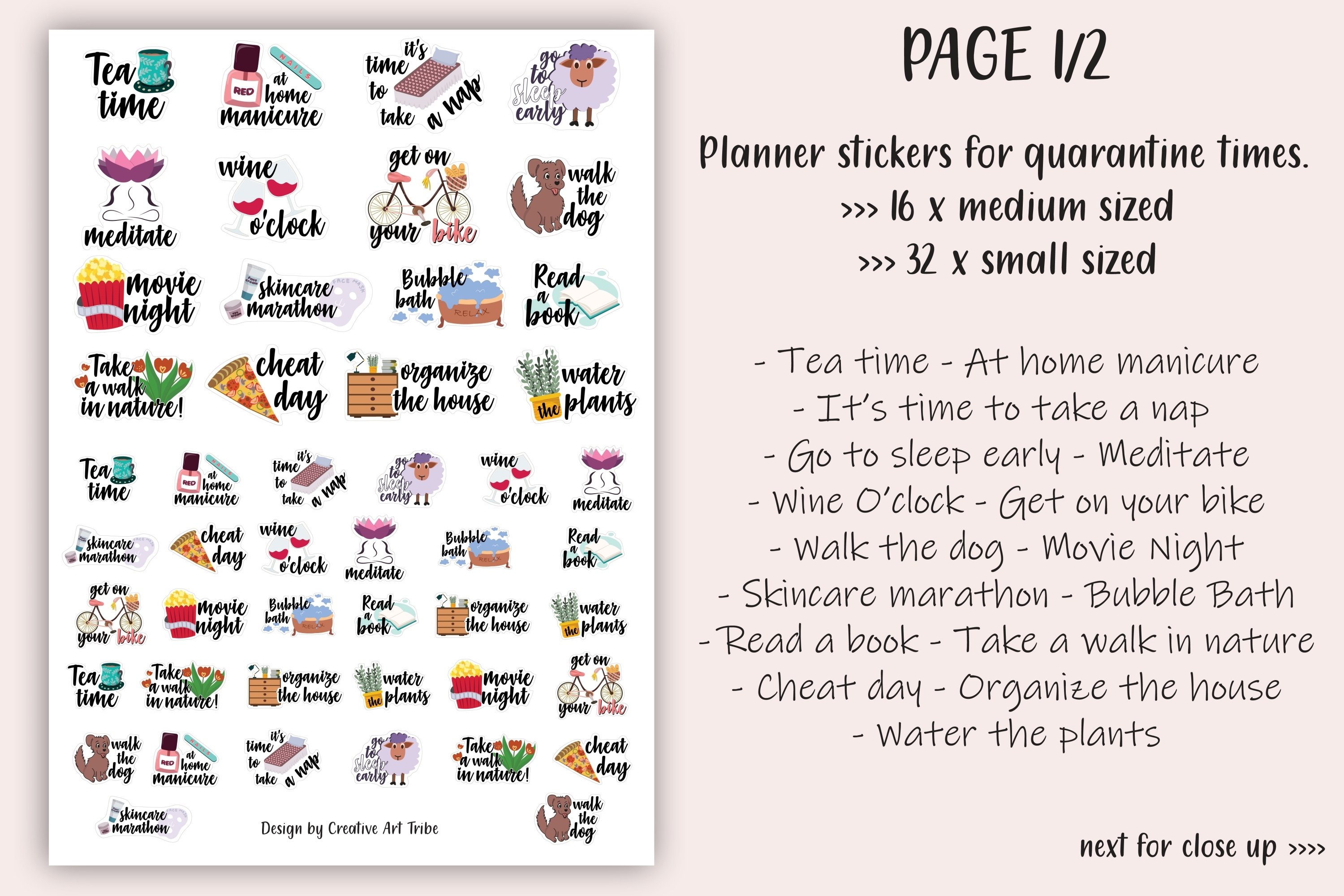 Quarantine Stickers, Stickers Set, Planner Stickers, cutfile 2