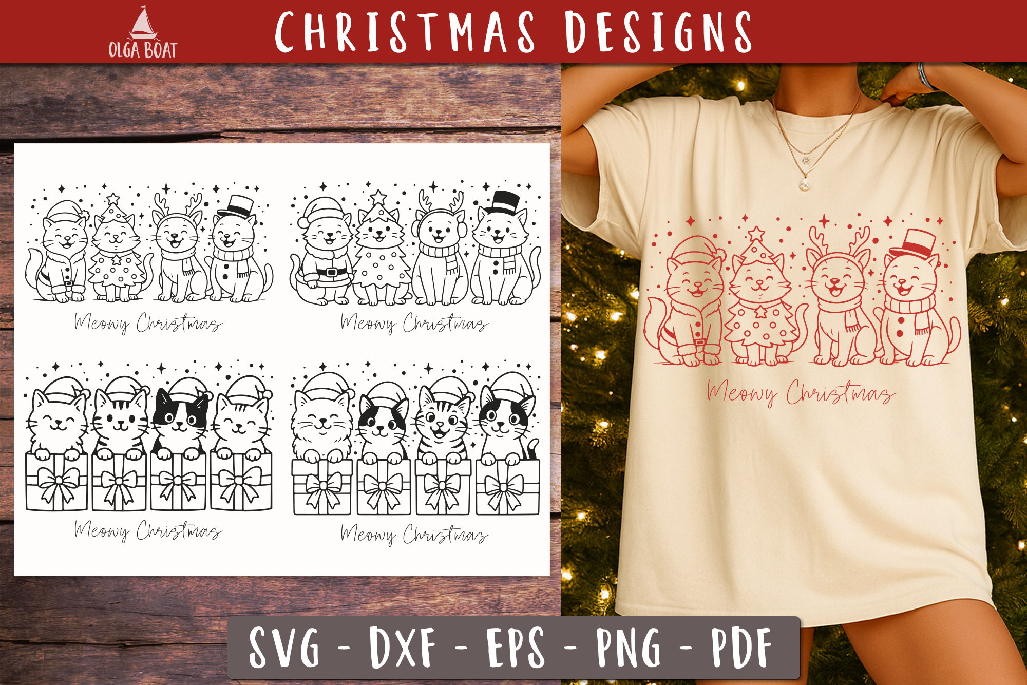 Funny Christmas Animals SVG Bundle 2