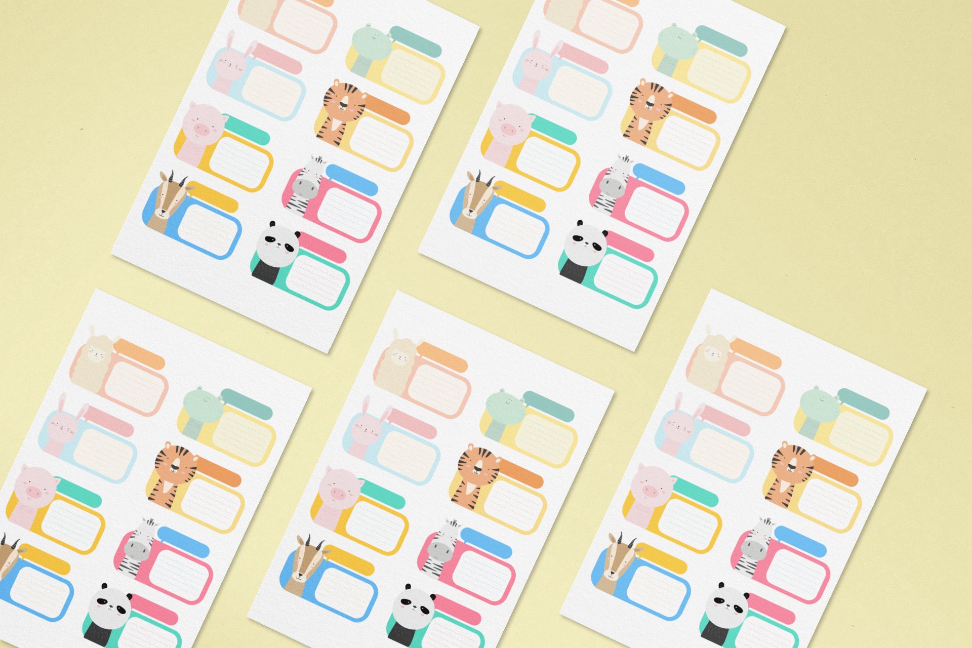 Printable Back to school label sticker | preschool name tags 2