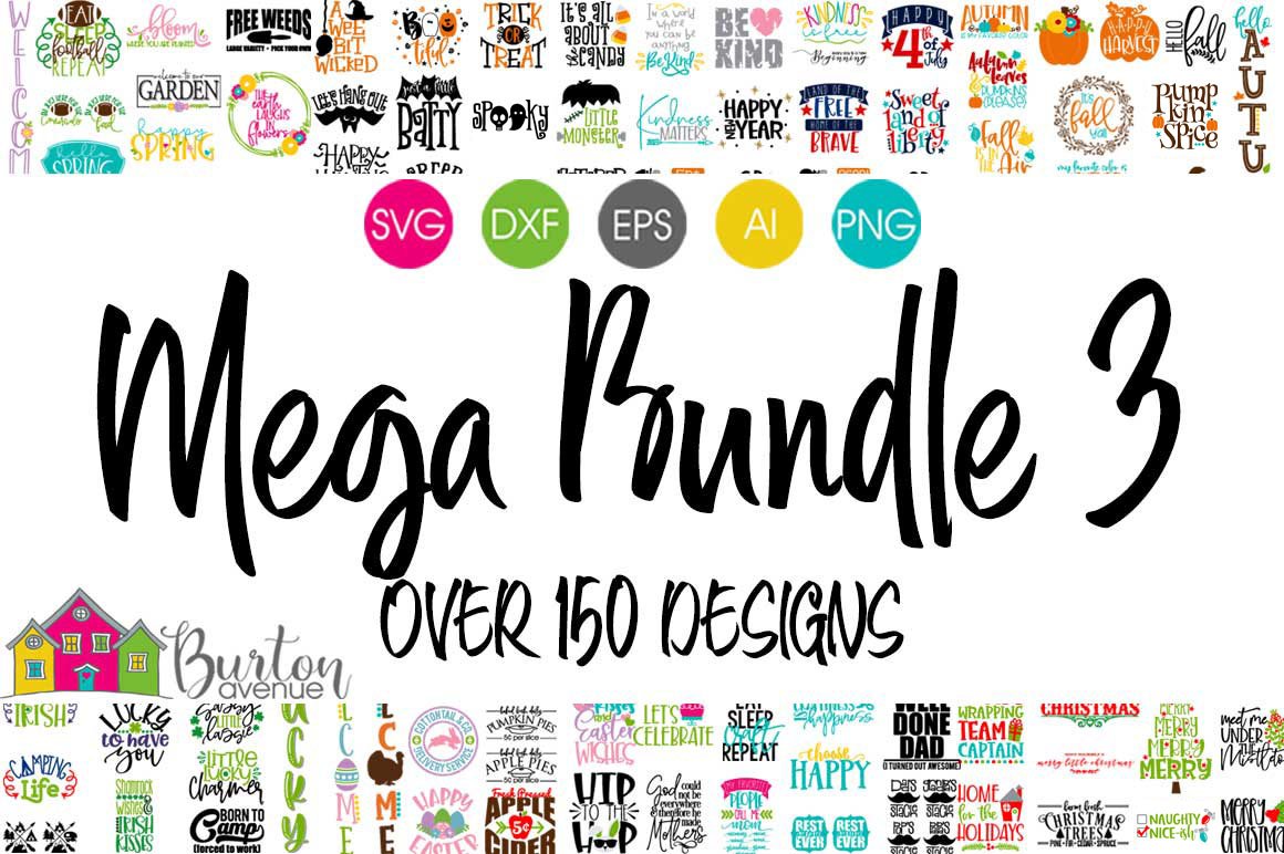 SVG Bundle | BA Mega Bundle 3 for Cricut Silhouette